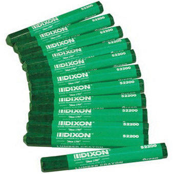 Dixon Ticonderoga Green Lumber Crayon-12PK