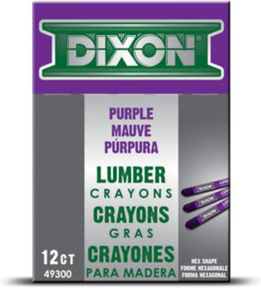 Purple Lumber Crayon 49300- 12PK