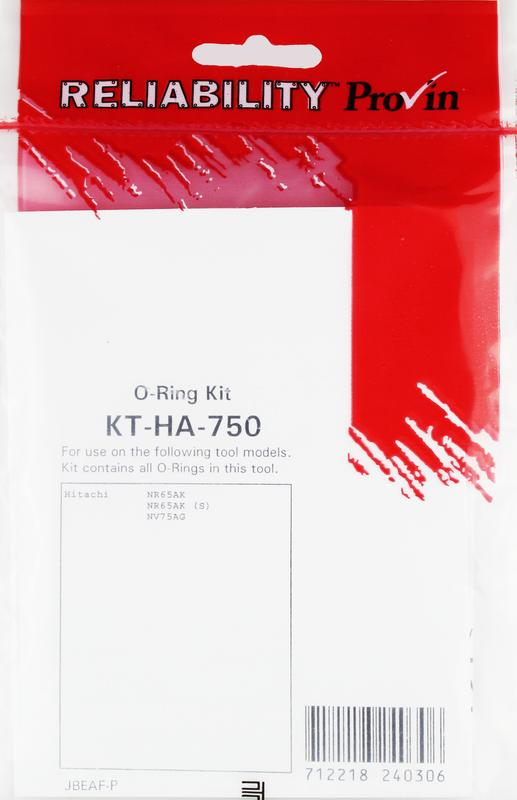 KT-HA-750 Aftermarket Replacement Part for the Hitachi NR65AK Hitachi NR65AK (S) Hitachi NV75AG Hitachi KT-HA-750 O-Ring Kit