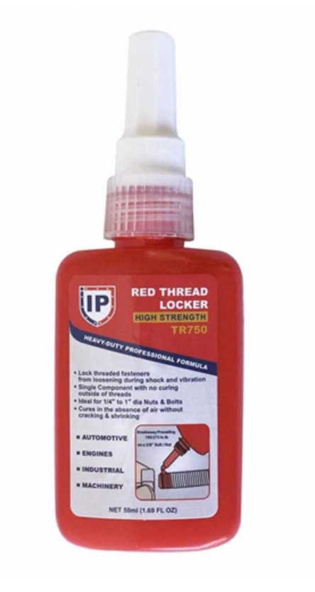 Interstate Pneumatics TR750 Thread Locker - High Strength (Red)
