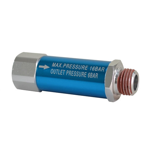 Interstate Pneumatics WR1110 1/4" In-Line 90 PSI Fixed Preset Regulator